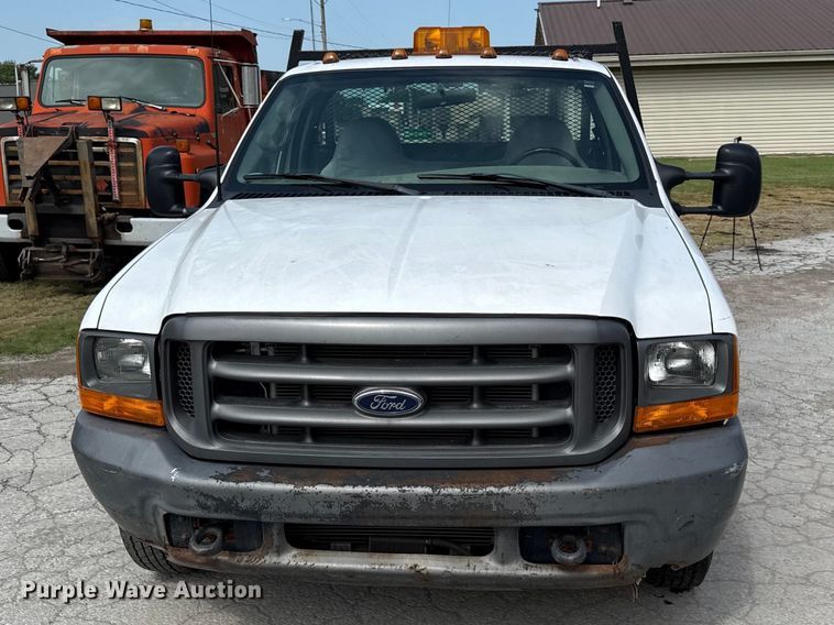 image for item EV6059 1999 Ford F350 dump flatbed pickup truck