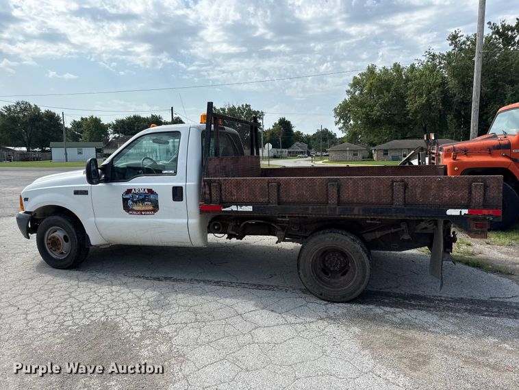 image for item EV6059 1999 Ford F350 dump flatbed pickup truck