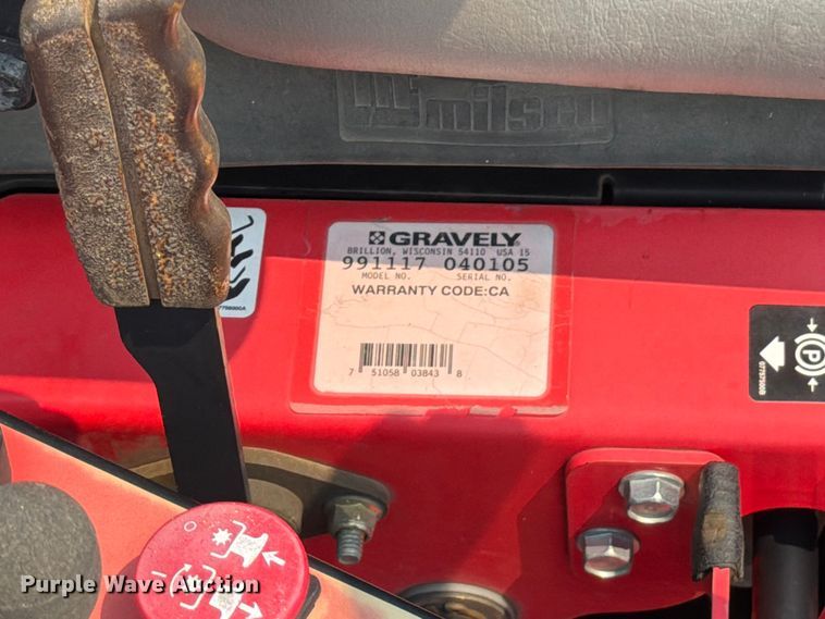 image for item EW2183 Gravely 991117 ZTR lawn mower