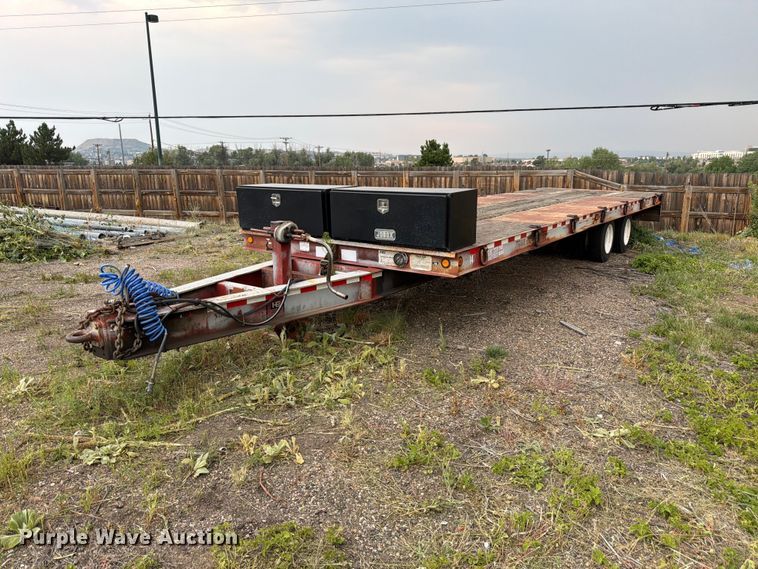 1999 Trail-Eze PDLX20TC30 tilt deck equipment trailer