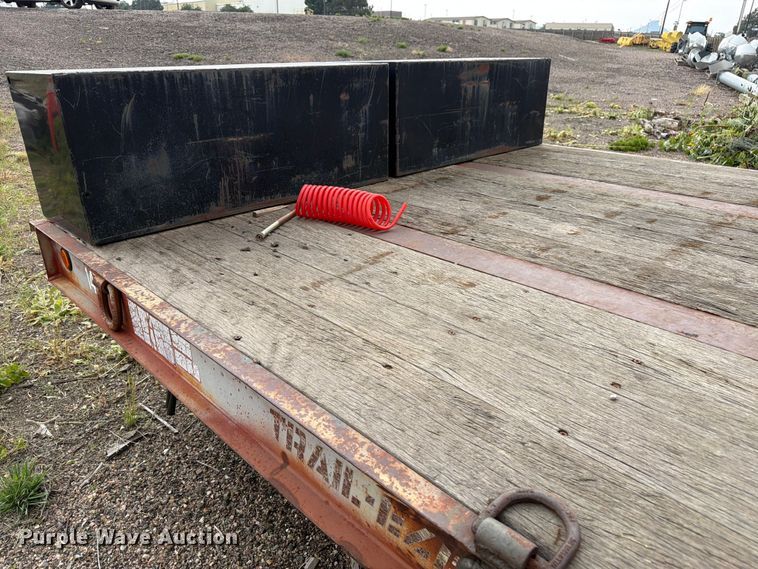 image for item EW2185 1999 Trail-Eze PDLX20TC30 tilt deck equipment trailer