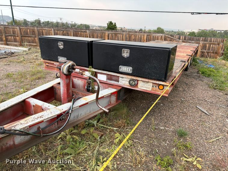 image for item EW2185 1999 Trail-Eze PDLX20TC30 tilt deck equipment trailer
