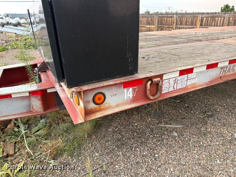 image for item EW2185 1999 Trail-Eze PDLX20TC30 tilt deck equipment trailer