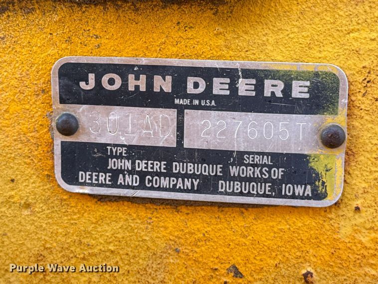 image for item EW4128 John Deere 301A tractor