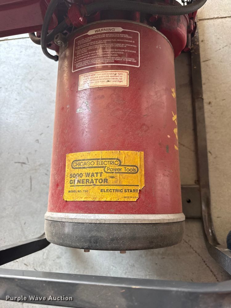 image for item EW4190 Chicago Electric 7790 generator