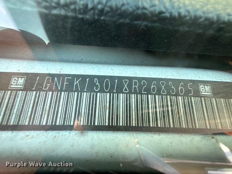 image for item EW4592 2008 Chevrolet Tahoe SUV