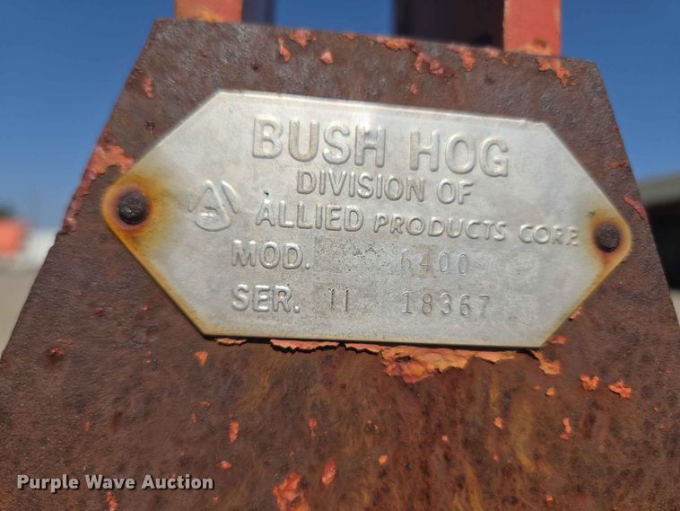 image for item EW8559 Bush Hog 6400 row crop cultivator