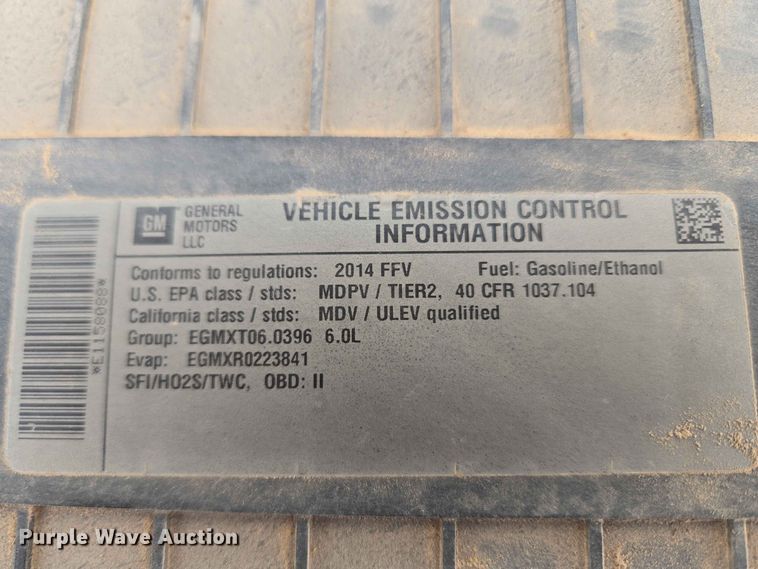image for item EW8574 2014 Chevrolet  Express 3500 van