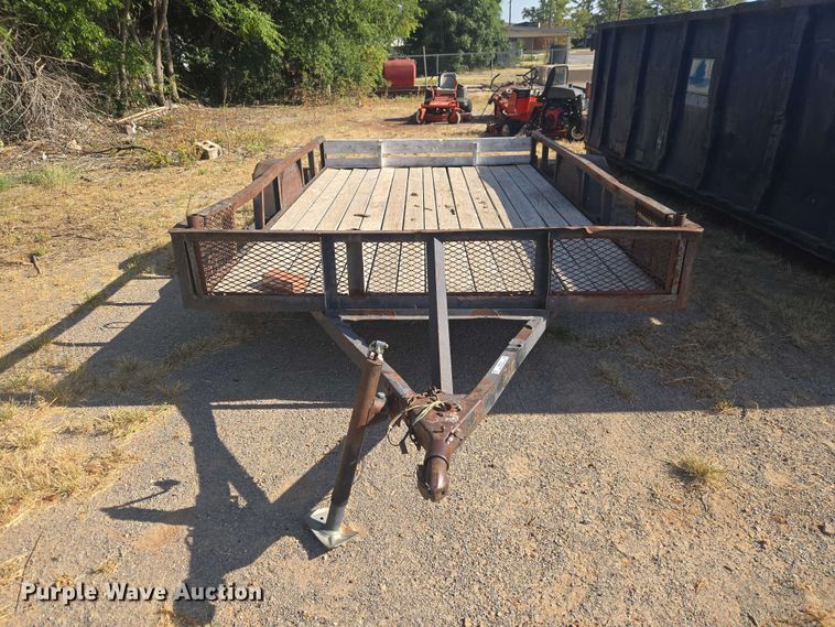 image for item EW8598 Shop Built utility trailer