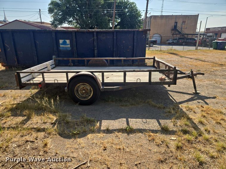 image for item EW8598 Shop Built utility trailer