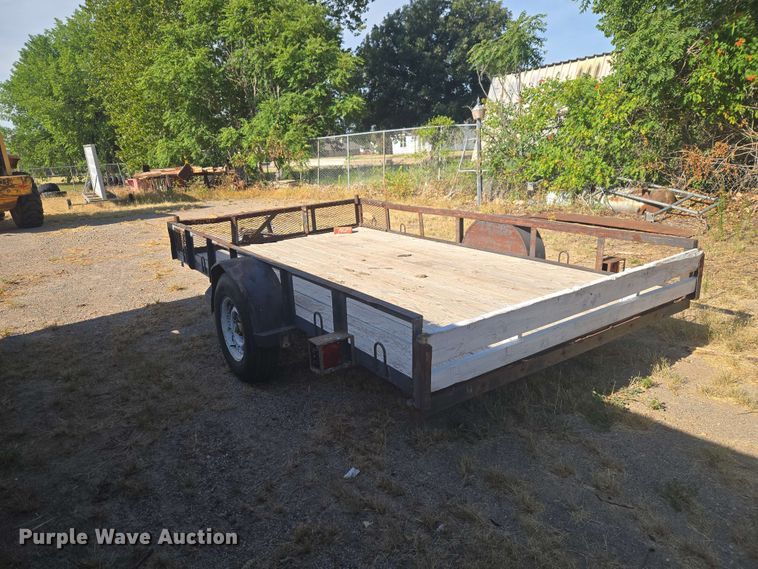 image for item EW8598 Shop Built utility trailer
