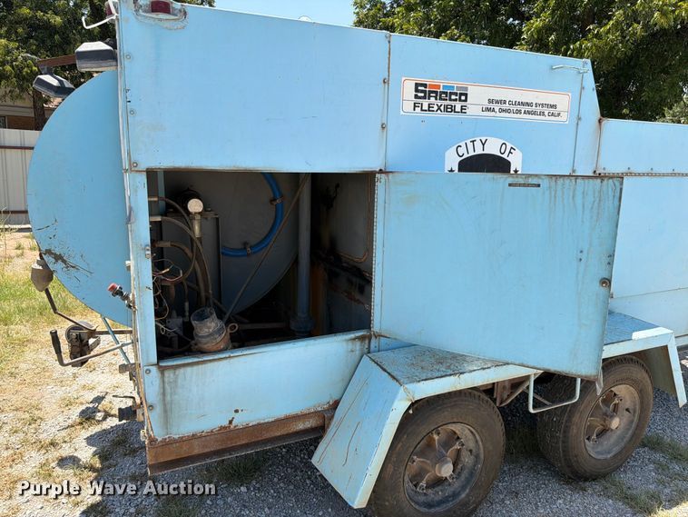 image for item EW8619 Sreco-Flexible HV2000TR sewer jetter trailer
