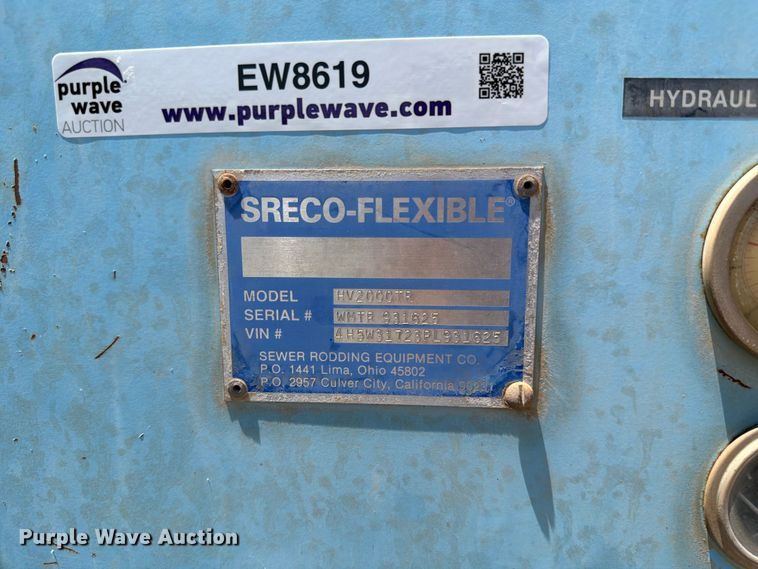 image for item EW8619 Sreco-Flexible HV2000TR sewer jetter trailer