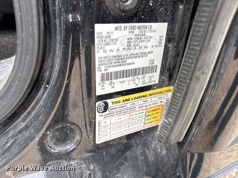 image for item EX2143 2013 Ford Expedition SUV