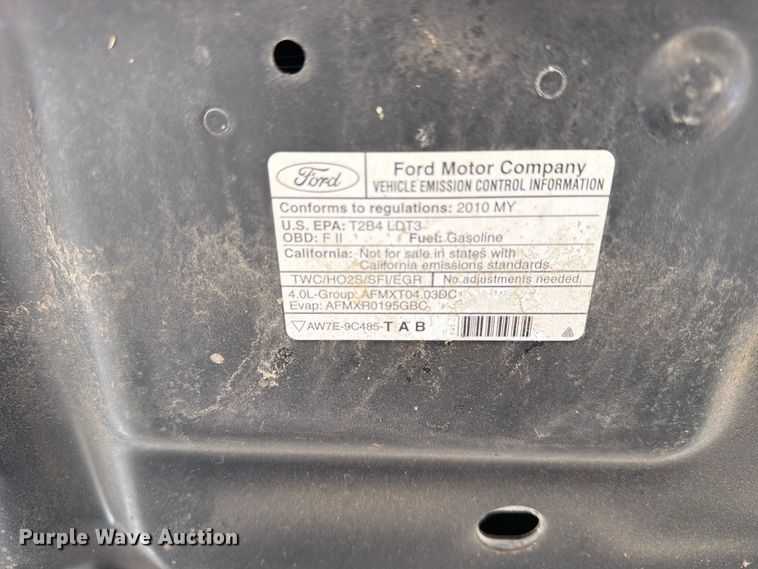 image for item EX4119 2010 Ford Explorer XLT SUV