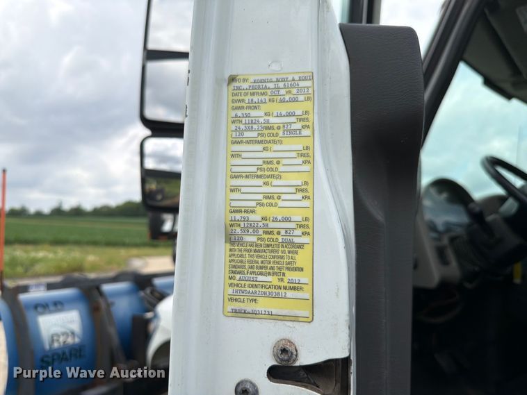 image for item EX4523 2013 International WorkStar 7400 truck cab and chassis