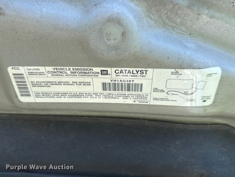 image for item EX4596 2003 Pontiac Bonneville 