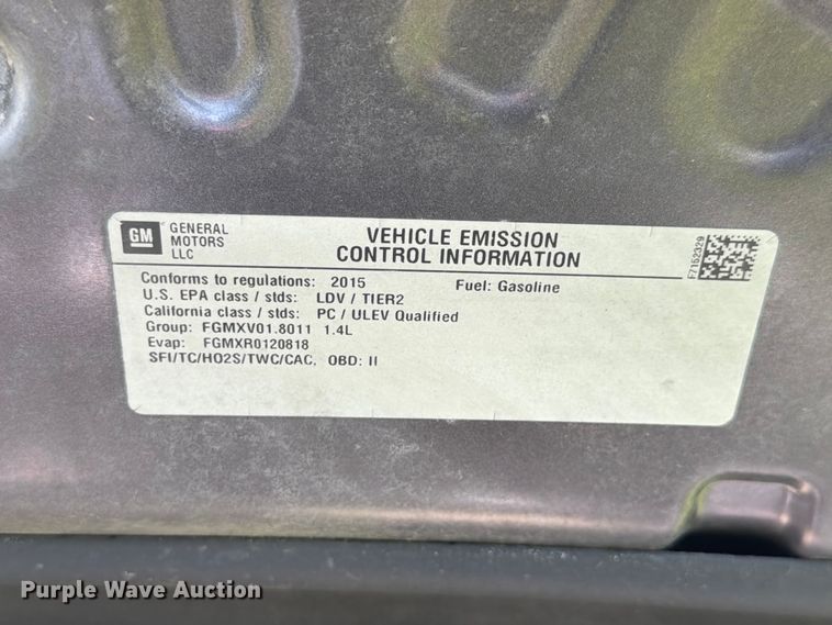 image for item EX4597 2015 Chevrolet Cruze 