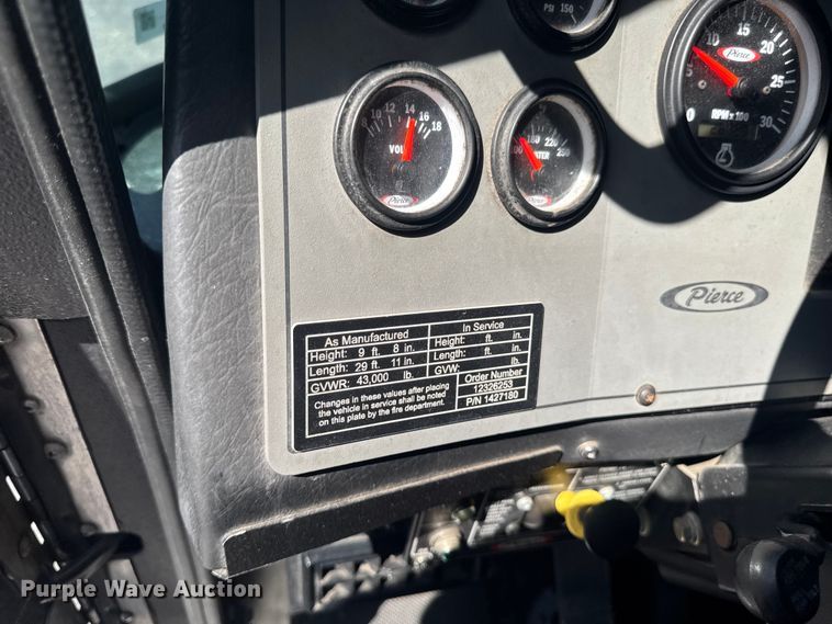image for item FB5731 2011 Pierce Manufacturing Custom Contender pumper fire truck