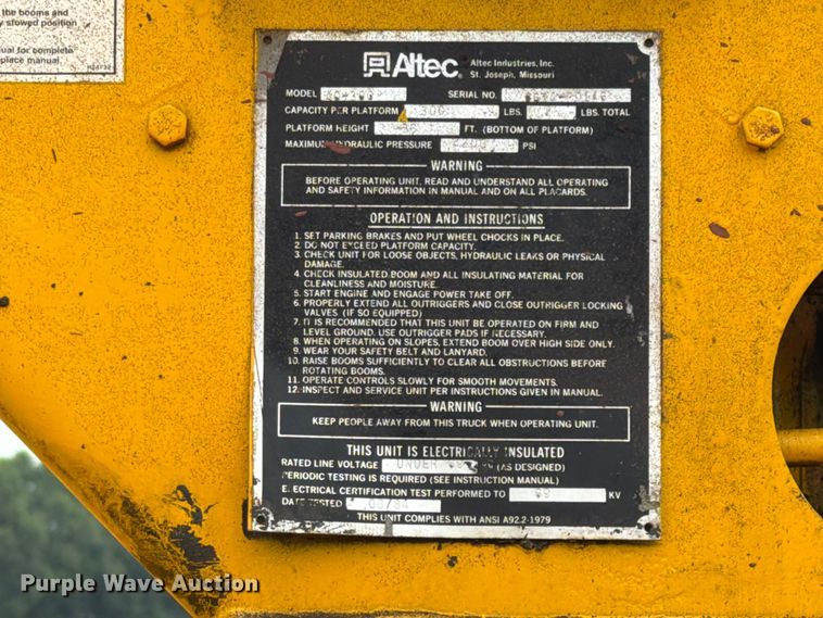 image for item FB5774 1984 Chevrolet  C70 bucket truck