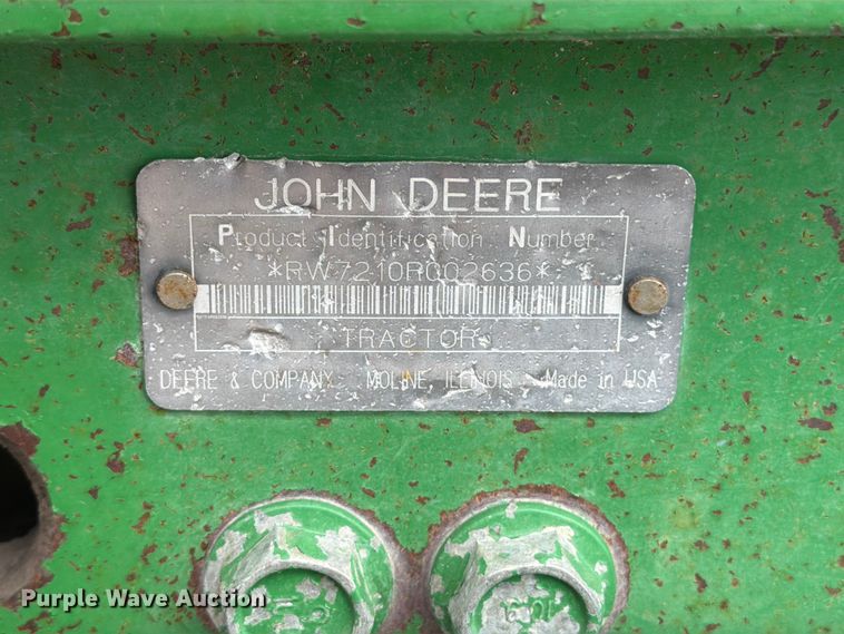 image for item FB5782 1997 John Deere 7210 tractor