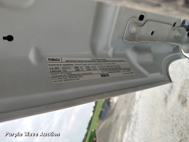 image for item FB5929 2016 Ford F550 Super Duty dump truck