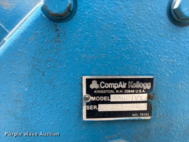 image for item FB8767 Kellogg American A462TVX air compressor