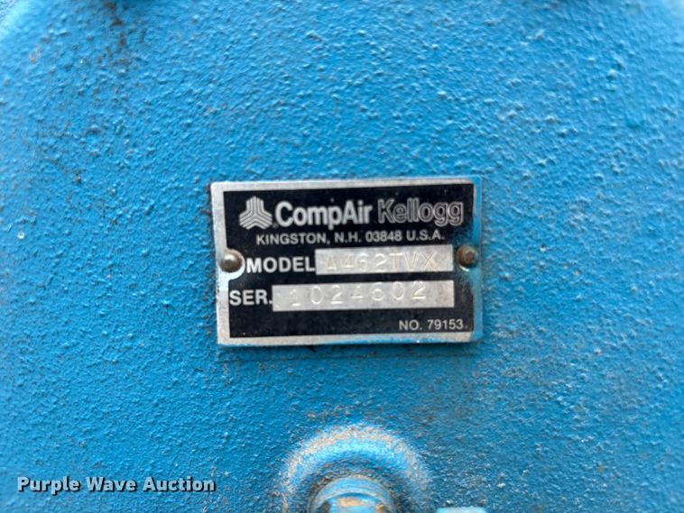 image for item FB8767 Kellogg American A462TVX air compressor