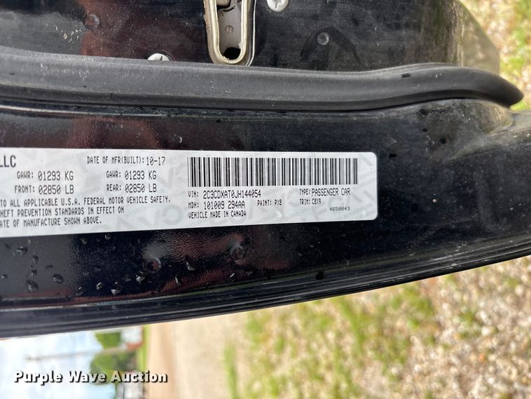 image for item FC1852 2018 Dodge  Charger Police 