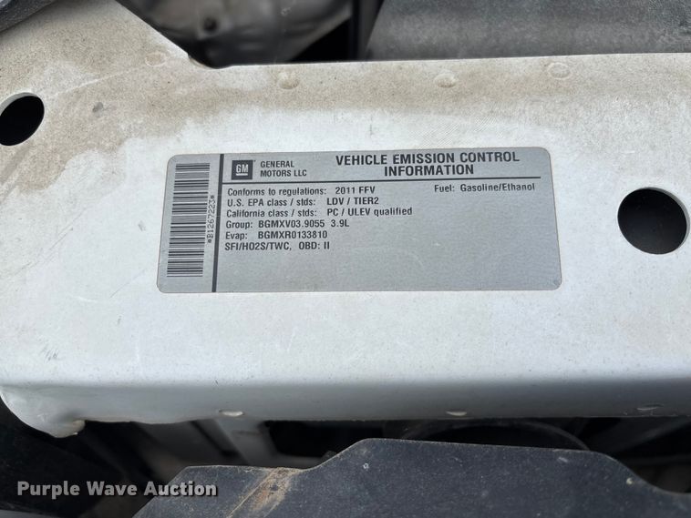 image for item FC1853 2011 Chevrolet  Impala Police 