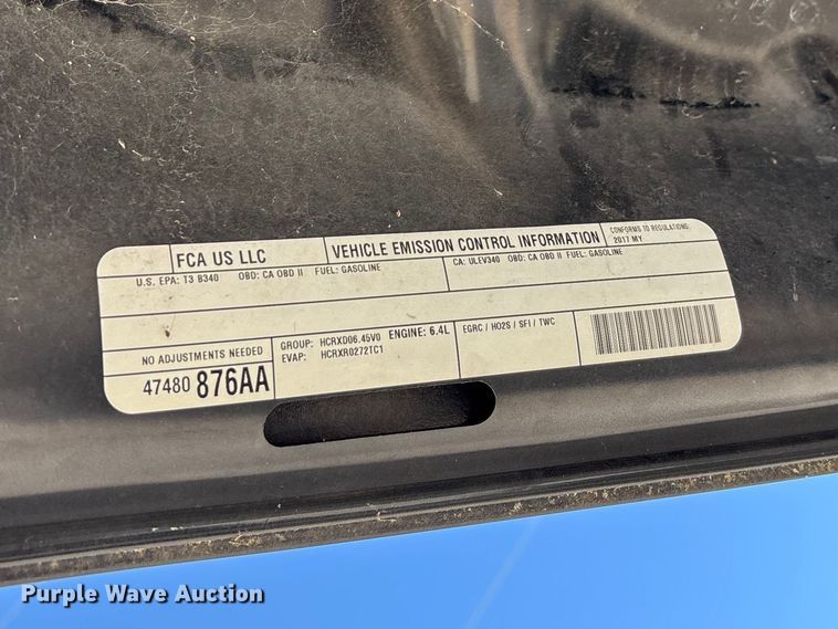 image for item FG0272 2017 RAM 2500 Crew Cab pickup truck