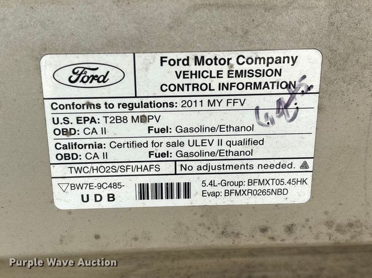 image for item FG0274 2011 Ford E350 van