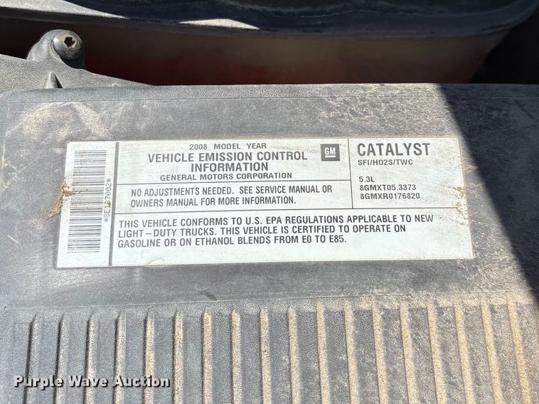 image for item FG0288 2008 Chevrolet Silverado 1500 Ext. Cab pickup truck