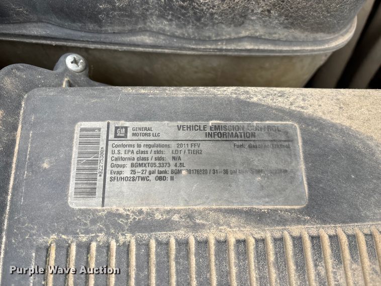 image for item FG0300 2011 Chevrolet Silverado 1500 Ext. Cab pickup truck