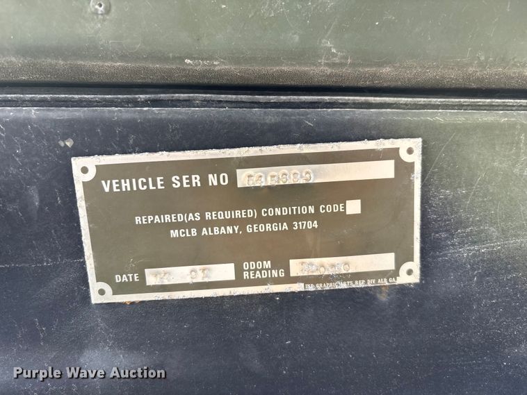 image for item FG0561 1991 AM General M998  HMMWV SUV