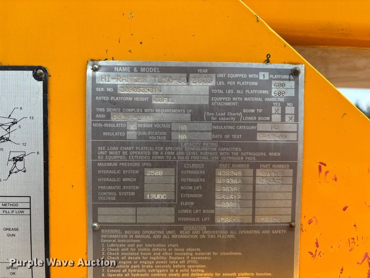 image for item FG0582 2009 International 7400 SBA bucket truck