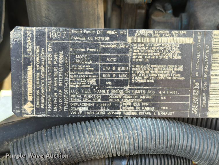 image for item FK4116 1998 International 4900 dump truck