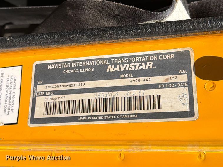 image for item FK4116 1998 International 4900 dump truck