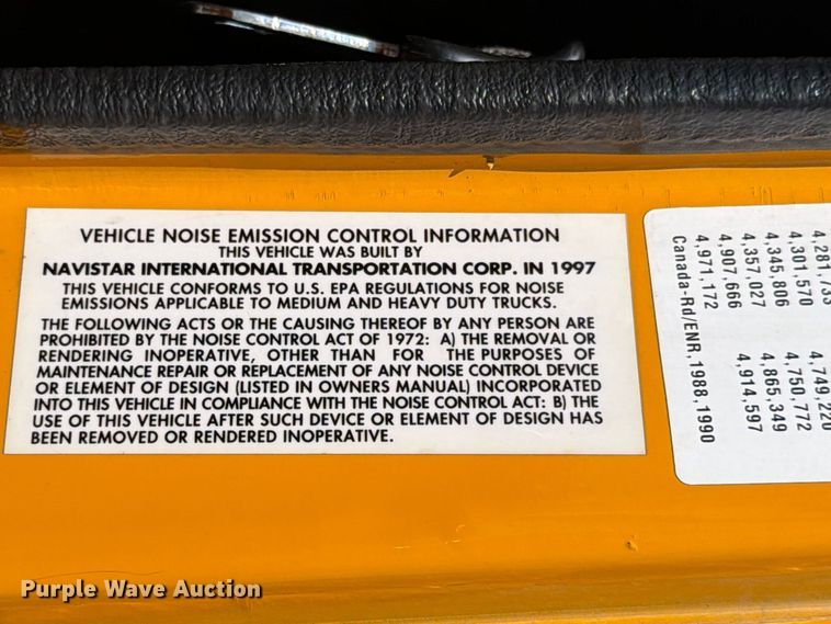 image for item FK4116 1998 International 4900 dump truck