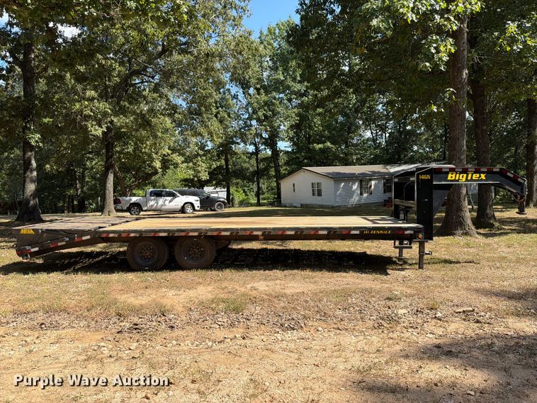 image for item FK5052 2022 Big Tex 14GN-20BK+5MR equipment trailer