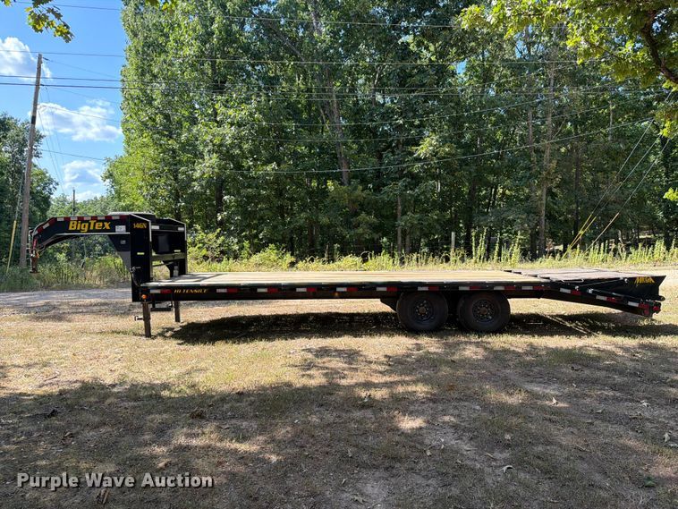 image for item FK5052 2022 Big Tex 14GN-20BK+5MR equipment trailer