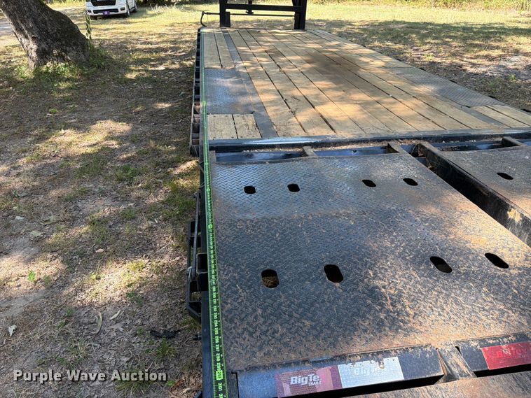 image for item FK5052 2022 Big Tex 14GN-20BK+5MR equipment trailer