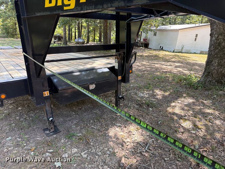 image for item FK5052 2022 Big Tex 14GN-20BK+5MR equipment trailer