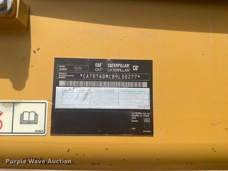 image for item FM7611 Caterpillar 160M motor grader