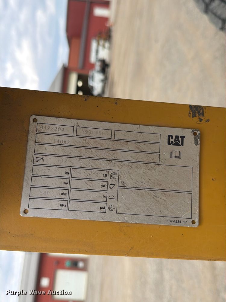 image for item FM7622 2012 Caterpillar 140M2 motor grader