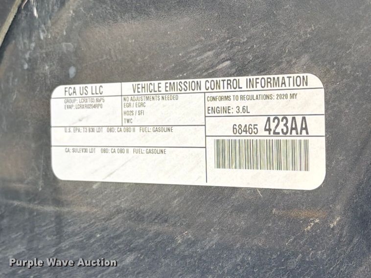 image for item FT6120 2020 Dodge Durango SSV SUV