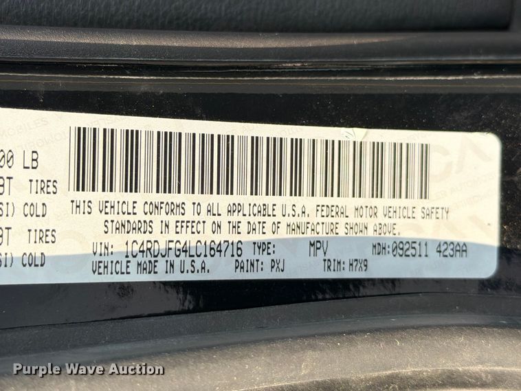 image for item FT6120 2020 Dodge Durango SSV SUV