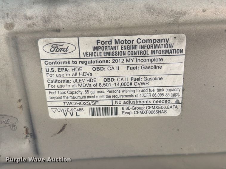 image for item FT6122 2012 Ford E350 Super Duty shuttle bus