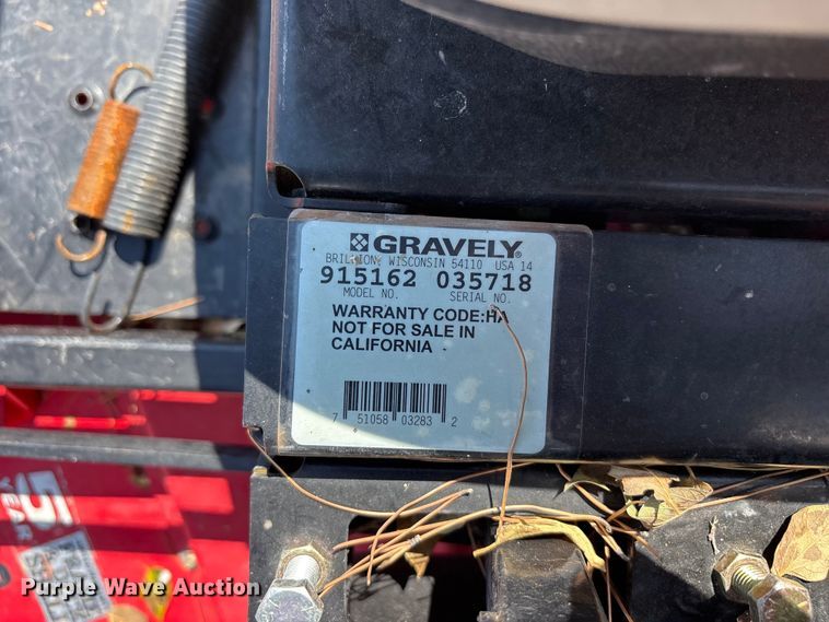 image for item JM9426 Gravely ZT 48XL ZTR lawn mower