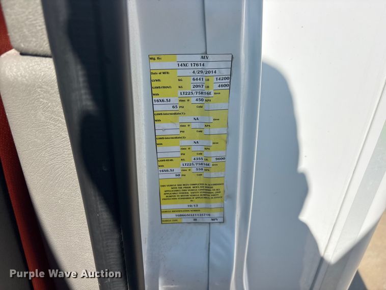 image for item JM9428 2014 Chevrolet Express ambulance